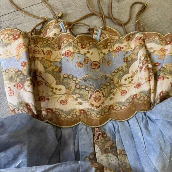 Zimmermann Tiered Camisole Dress Size 1 – Gorgeous Fabric, Tried On - Picture 8 of 17